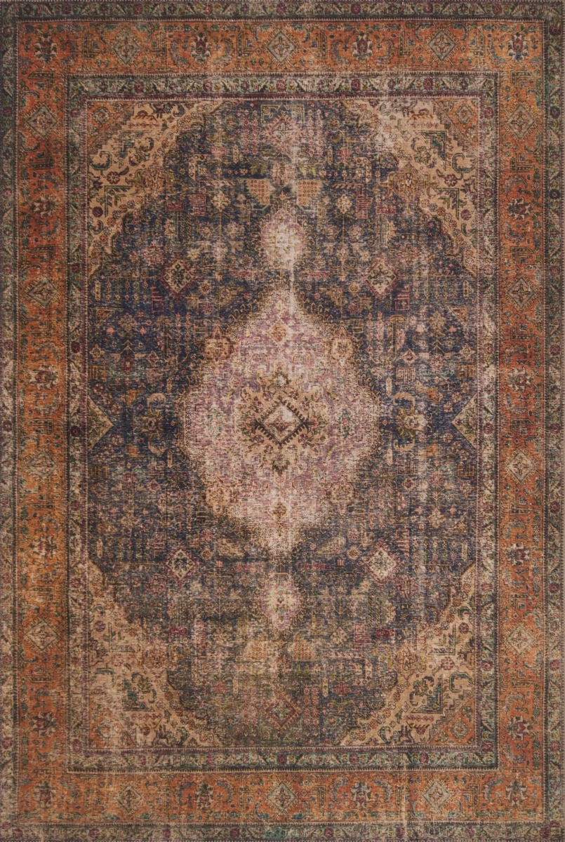 LORELQ-02PLML5076 5 ft. x 7 ft. 6 in. Loren Hand Knotted Rug, Plum & Multi