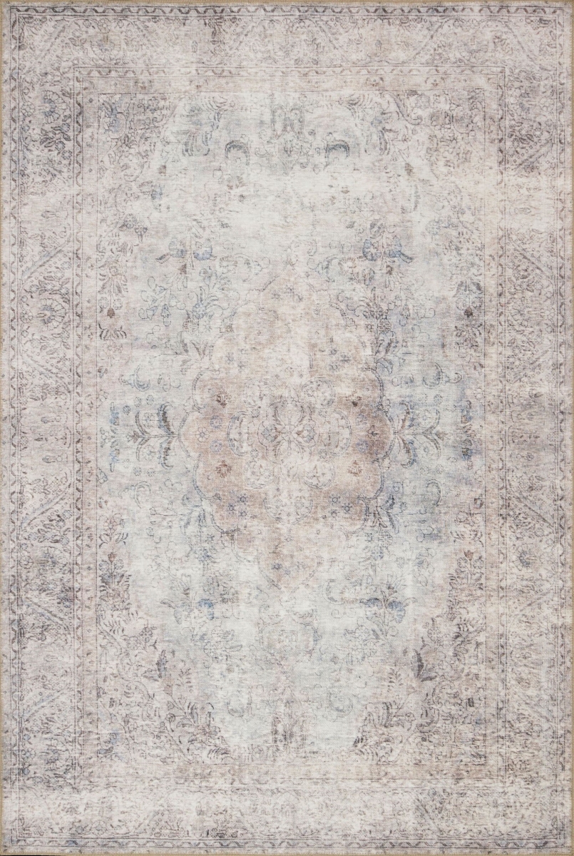 2 ft. 6 in. x 7 ft. 6 in. Loren Hand Knotted Rug, Silver & Slate