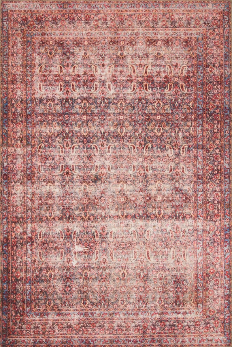 Loren Hand Knotted Rug - Eggplant & Crimson - 2 ft. 6 in. x 7 ft. 6 in.