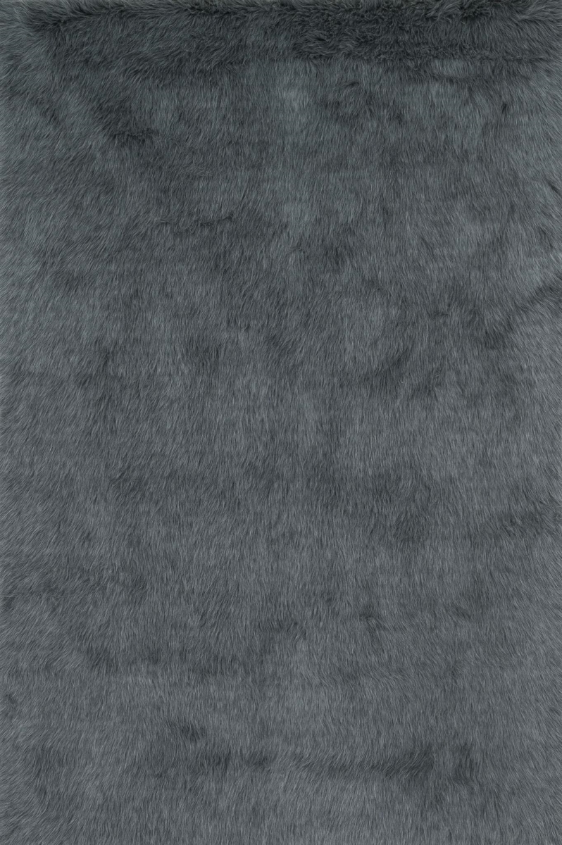 DANSDA-09GT00160S 1 ft. 6 in. x 1 ft. 6 in. Danso Shag Rug - Graphite