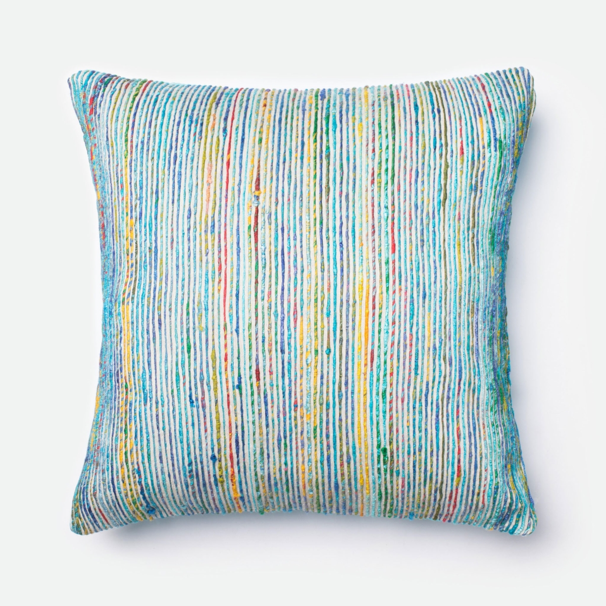 22 x 22 in. Decorative Pillow Cover - Blue & Multi