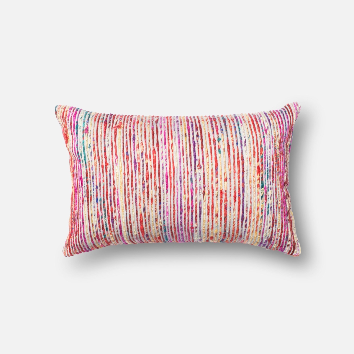 DSETP0242REMLPIL5 13 x 21 in. Decorative Down Filled Pillow with Cover, Red & Multicolor