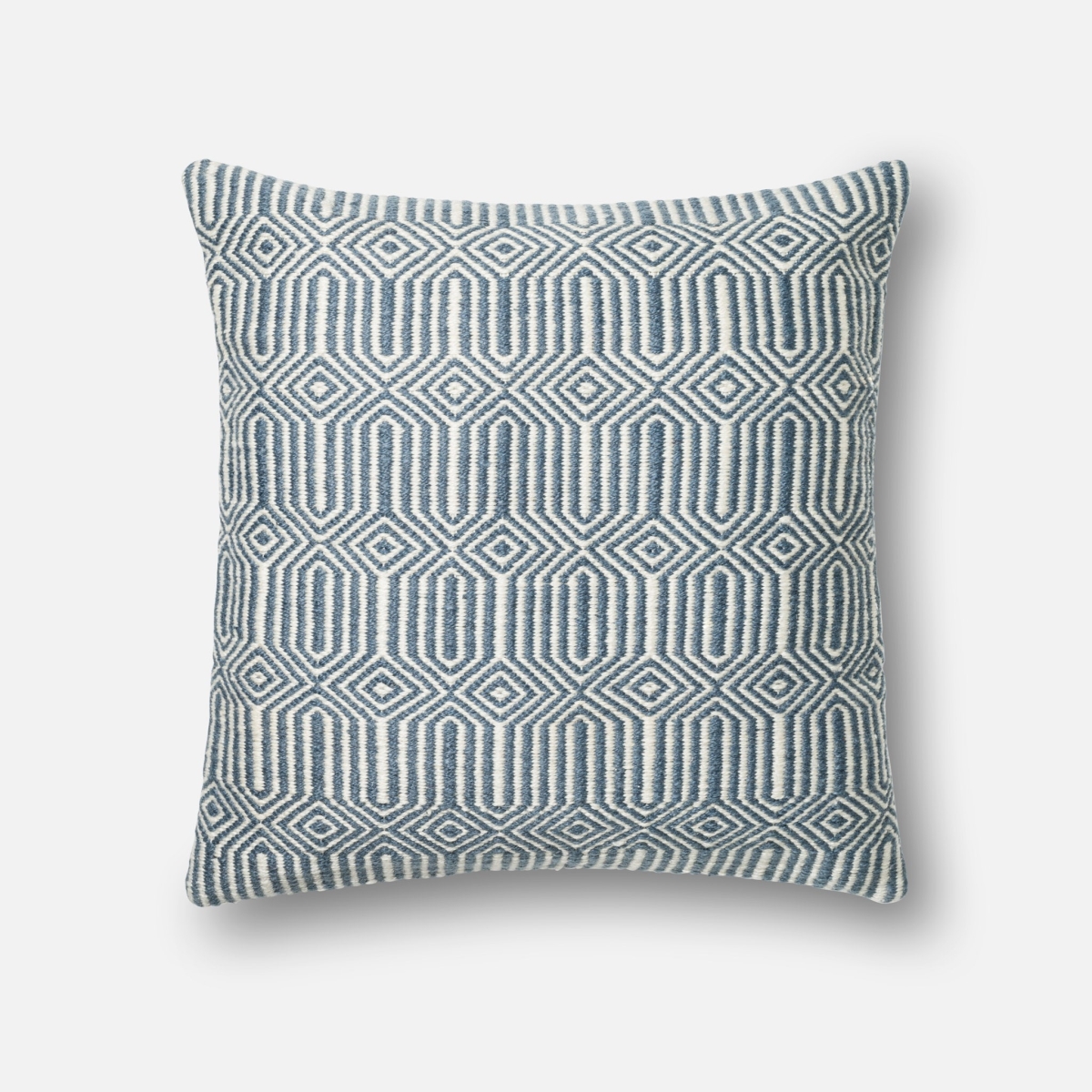 DSETP0339BBIVPIL3 22 x 22 in. Decorative Down Filled Pillow with Cover, Blue & Ivory