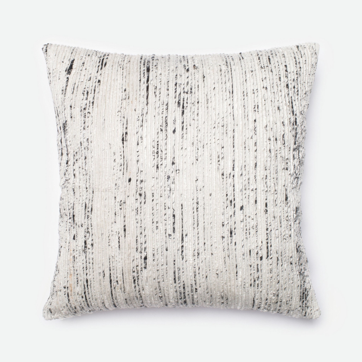 PSETP0242SIMLPIL3 22 x 22 in. Decorative Poly Filled Pillow with Cover, Silver & Multicolor