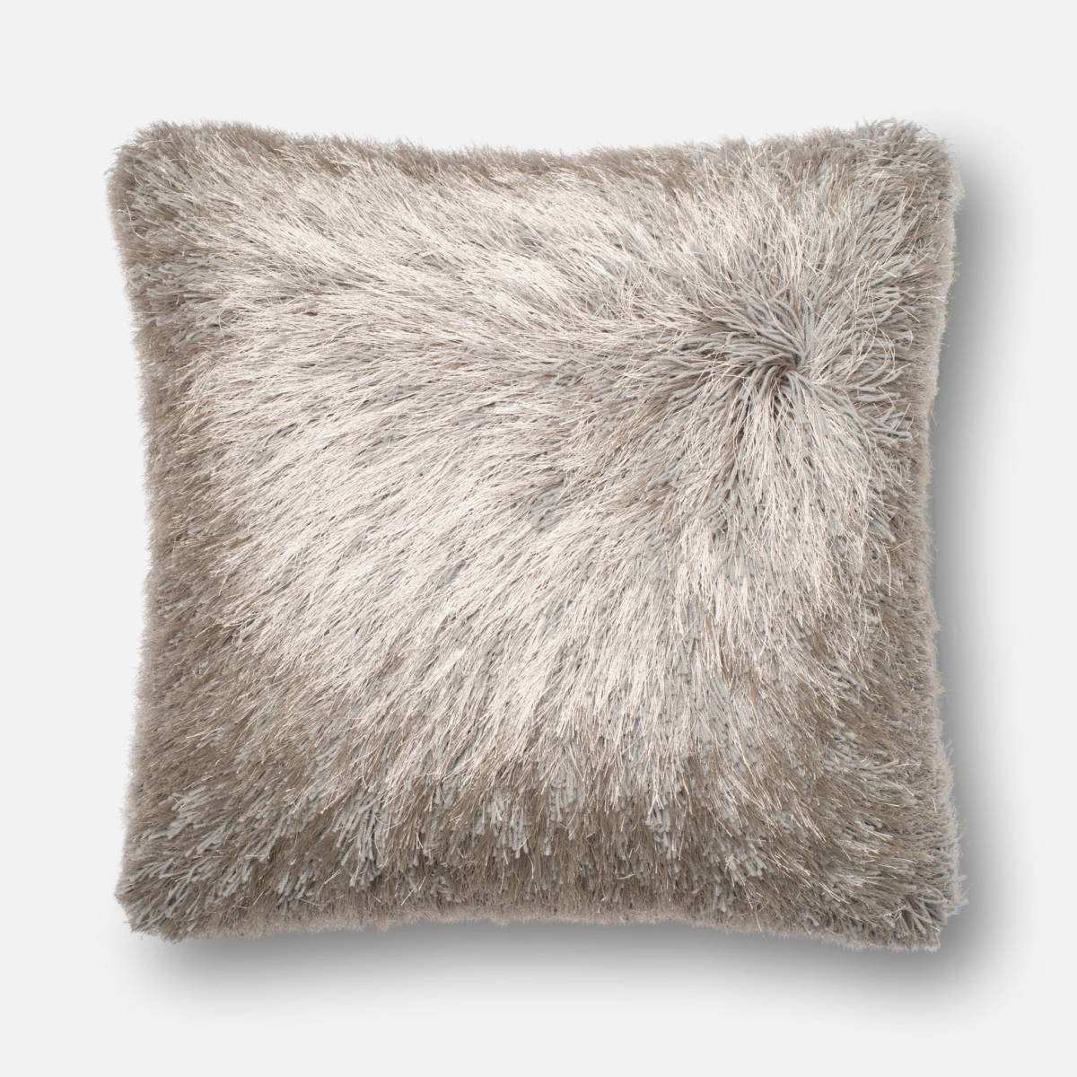 Picture of Loloi Rugs PSETP0245SI00PIL3 22 x 22 in. Decorative Poly Filled Pillow with Cover&#44; Silver
