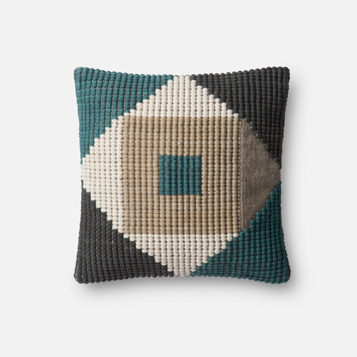 P051P0505TEMLPIL1 18 x 18 in. Decorative Pillow Cover, Teal & Multicolor
