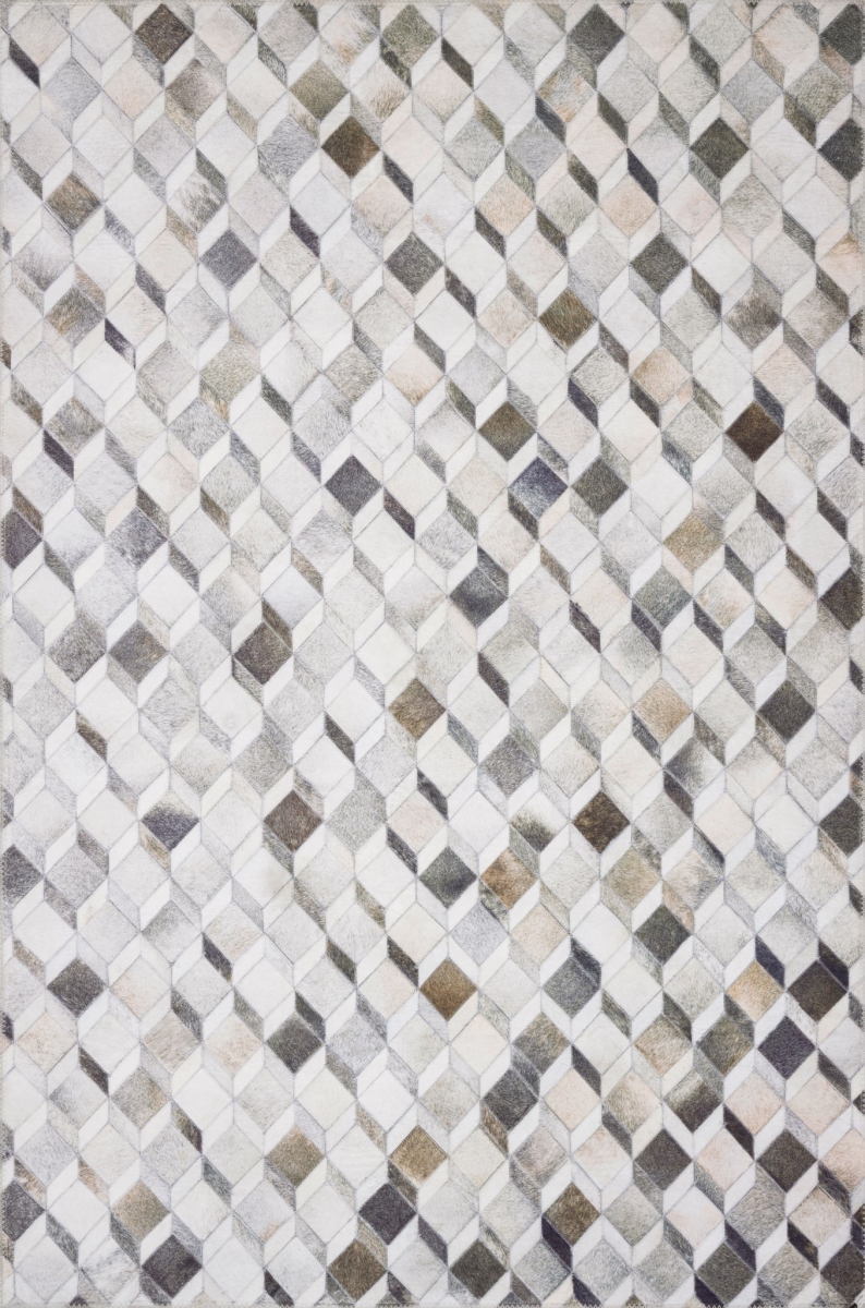 Maddox Area Rug - Grey & Mocha - 2.5 ft x 7.5 ft - Soft Polyester