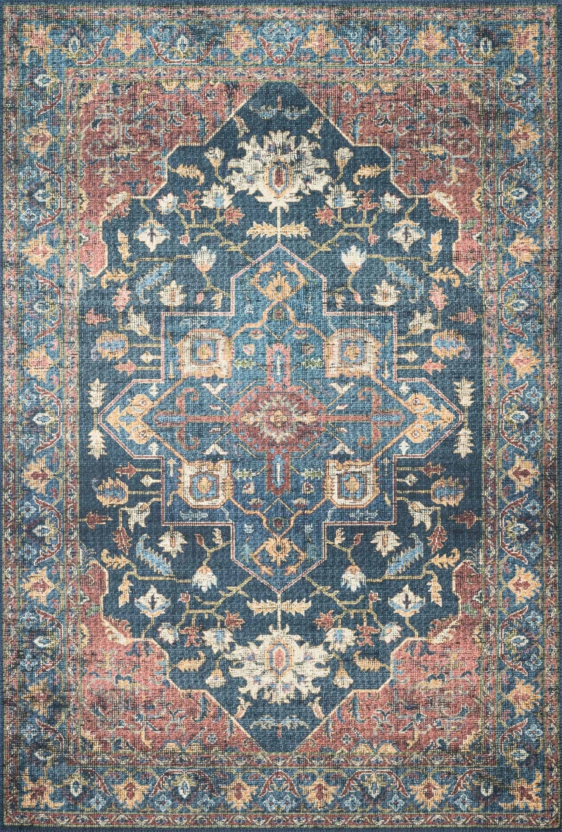 Skye Area Rug - Denim & Brick