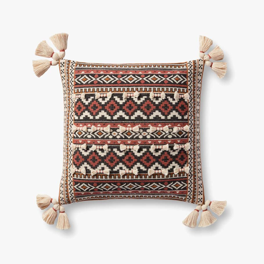 Picture of Loloi Rugs DSETP0947RUMLPIL1 18 x 18 in. Rust & Multi Color Pillow