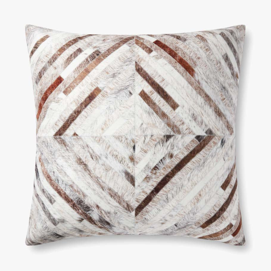 PFL1P0900GYMLPI36 3 x 3 ft. Gray & Multi Color Pillow