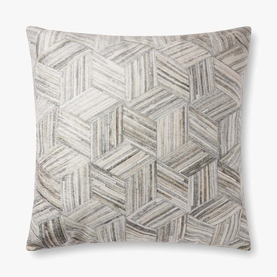 PFL1P0901GYMLPI36 3 x 3 ft. Gray & Multi Color Pillow
