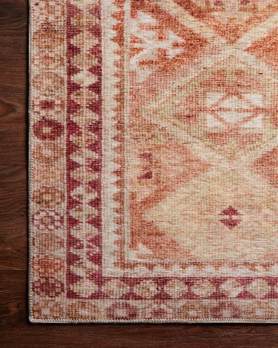 LAYLLAY-16NASQ26C0 2 ft.-6 in. x 12 ft. Layla Area Rug, Natural & Spice