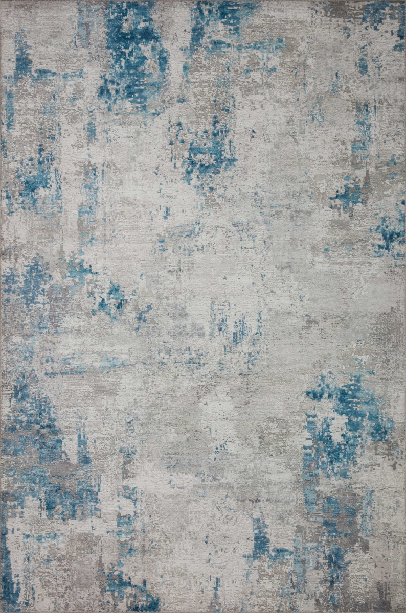DRIFDRI-01PPOC160S 18 x 18 in. Sample Drift Abstract Area Rug, Pebble & Ocean