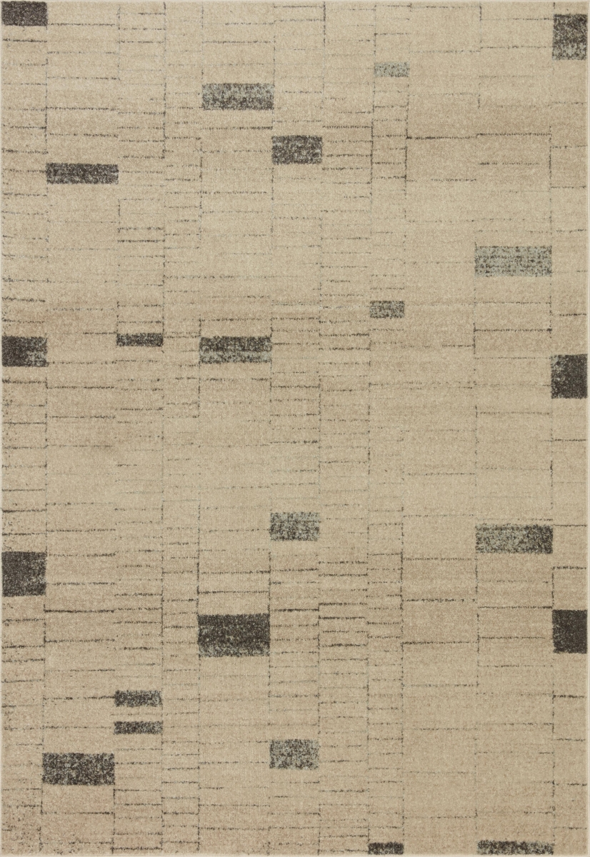 BOWEBOW-02SLTA96C6 9 ft.-6 in. x 12 ft.-6 in. Bowery Rectangle Area Rug, Slate & Taupe