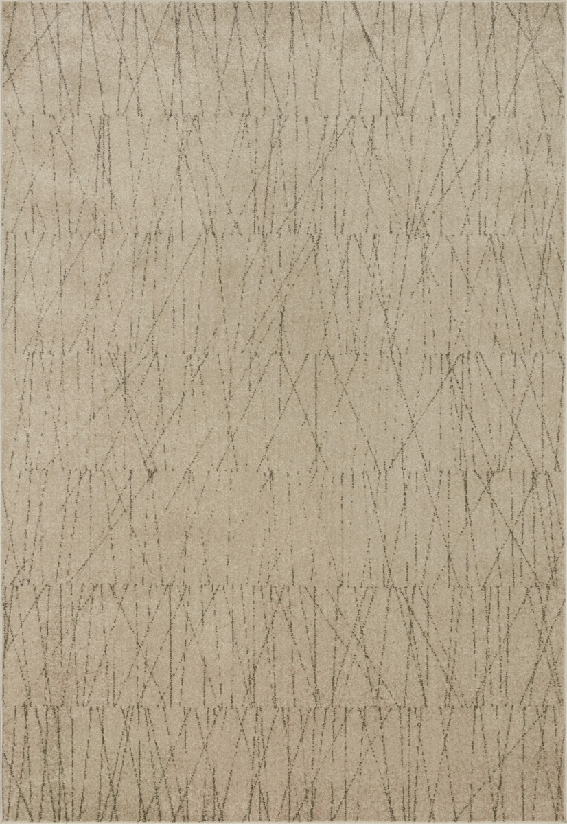 BOWEBOW-05BEPG160S 18 x 18 in. Sample Bowery Area Rug, Beige & Pepper