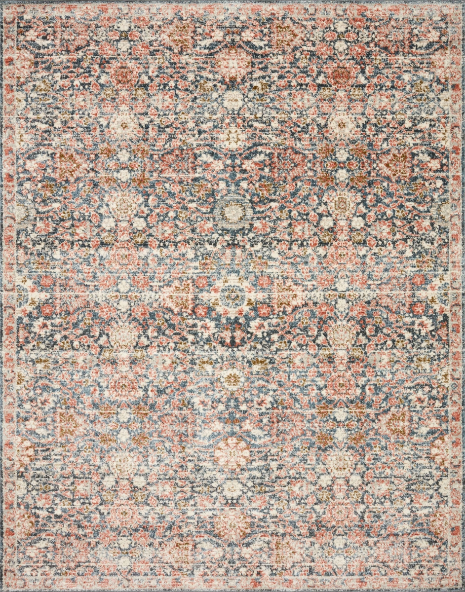 SABASAB-03NVRU160S 18 x 18 in. Sample Saban Area Rug, Navy & Rust
