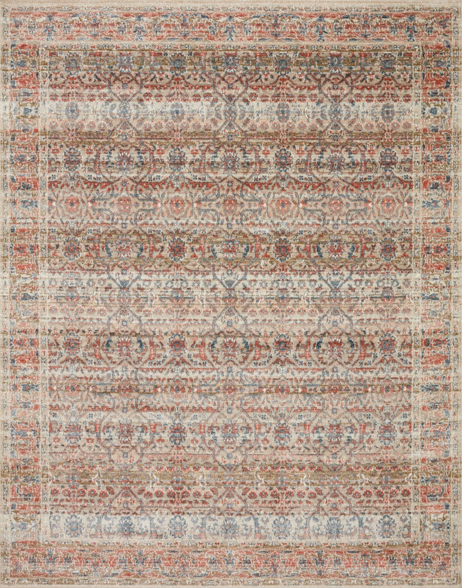 SABASAB-05SARU2740 2 ft.-7 in. x 4 ft. Saban Rectangle Area Rug, Sand & Rust