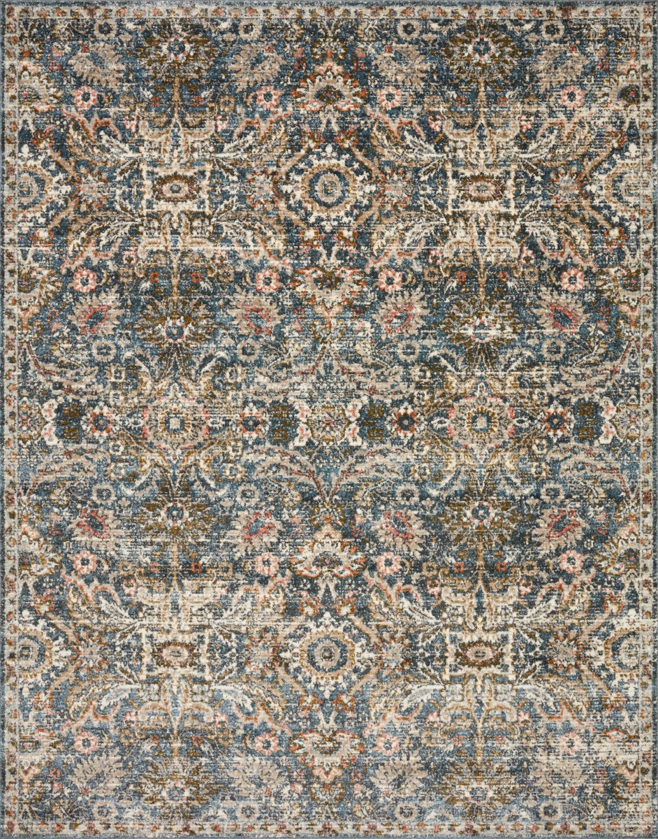 SABASAB-04BBSA27A0 2 ft.-7 in. x 10 ft. Saban Runner Rug, Blue & Sand -  Loloi Rugs