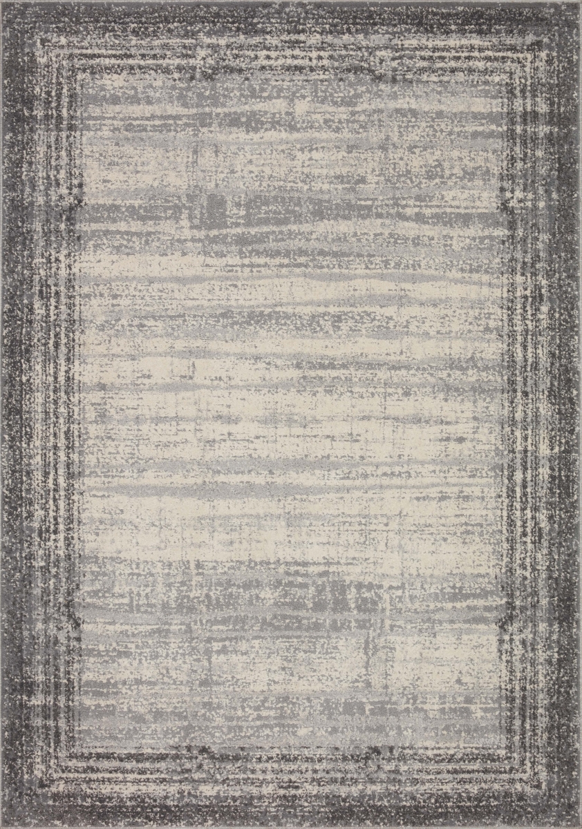 AUSTAUS-02PPCC160S 18 x 18 in. Sample Austen Area Rug, Pebble & Charcoal