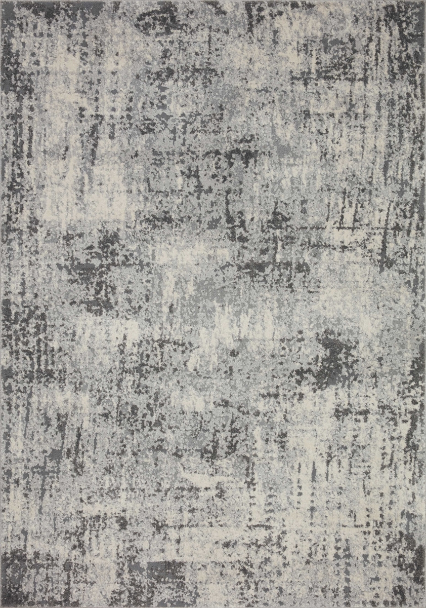 Loloi AUSTAUS-01PPCCB2F0 11 ft. -2 in. x 15 ft. Austen Modern & Contemporary Rectangle Hand Loomed Rug, Pebble & Charcoal