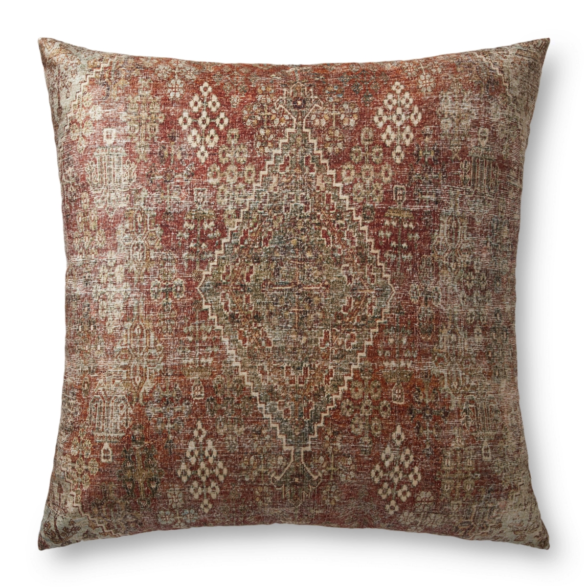 FL01FP0009REMLFL36 36 x 36 x 6 in. Floor Pillow, Red & Multi Color