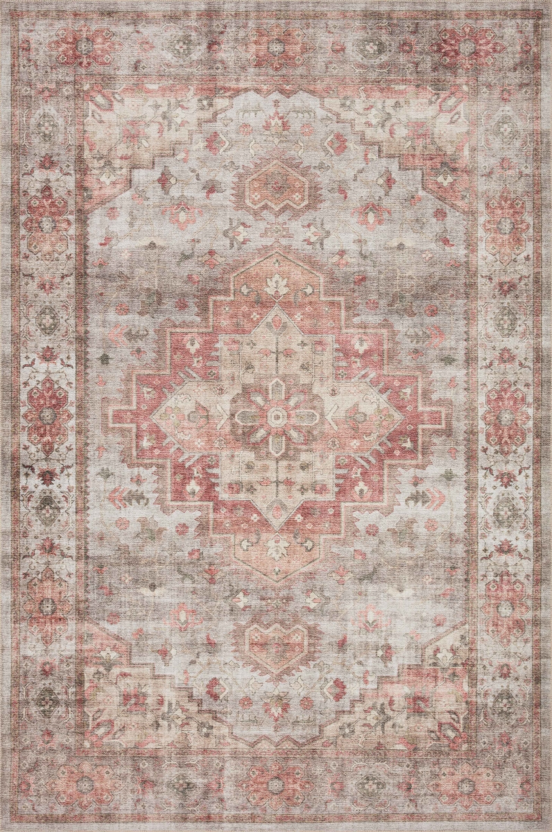 HEIDHEI-02DVSQ2696 2 ft.-6 in. x 9 ft.-6 in. Heidi Rectangle Area Rug, Dove & Spice
