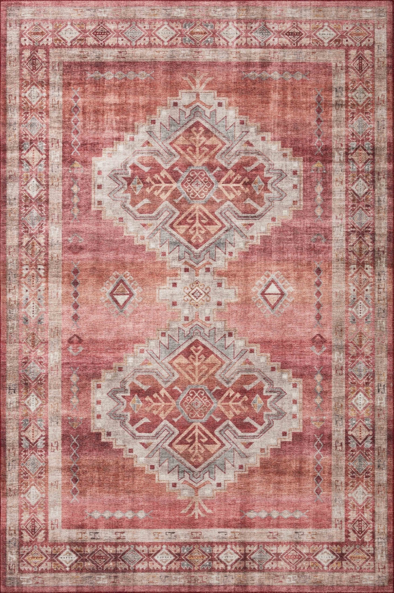 HEIDHEI-03SSNA600R 6 x 6 ft. Heidi Round Rug, Sunset & Natural