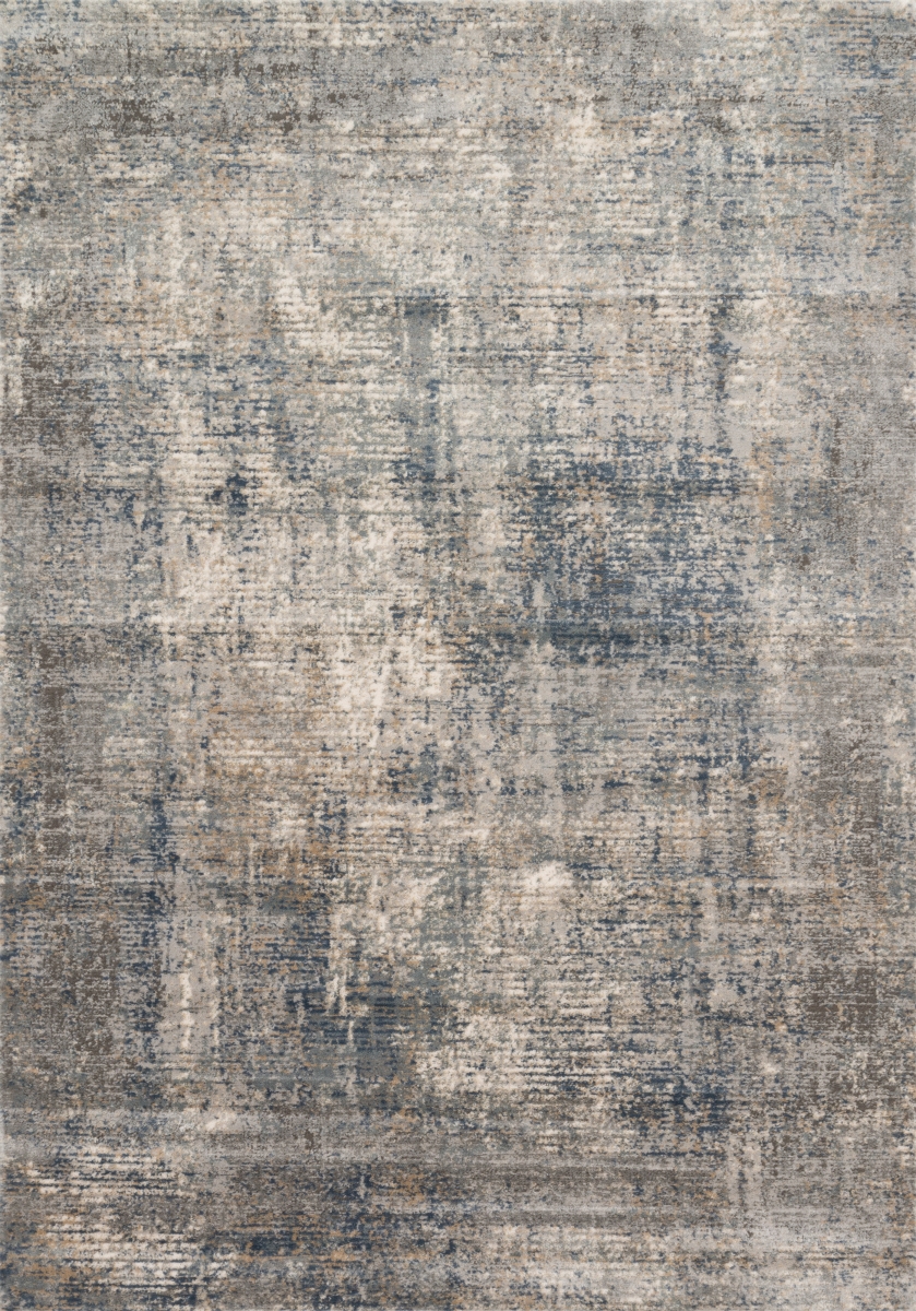 TEAGTEA-05DESL6792 6 ft.-7 in. x 9 ft.-2 in. Teagan Power Loomed Rectangle Rug, Denim & Slate