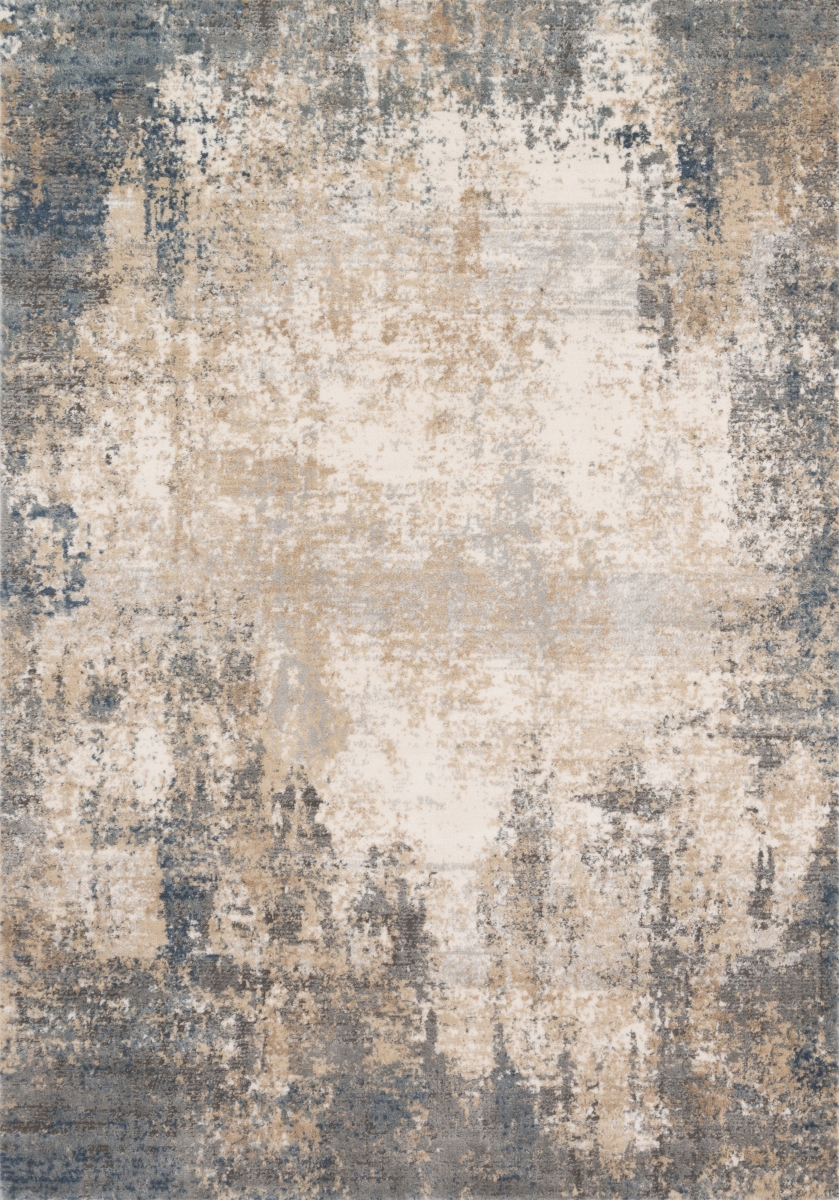 TEAGTEA-08IVMI28A6 2 ft.-8 in. x 10 ft.-6 in. Teagan Power Loomed Rectangle Rug, Ivory & Mist