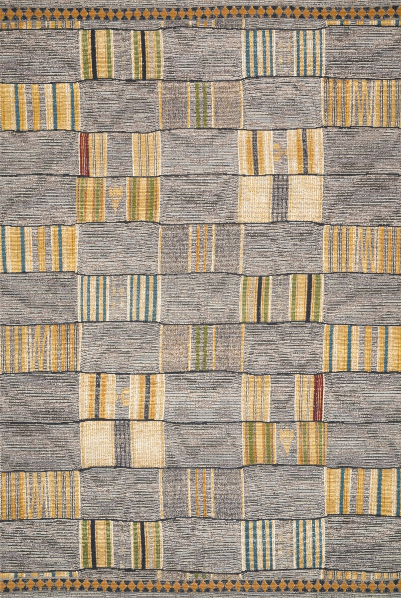 MIKAMIK-10GNML2540 2 ft. 5 in. x 4 ft. Mika Rectangle Area Rug, Granite & Multi Color