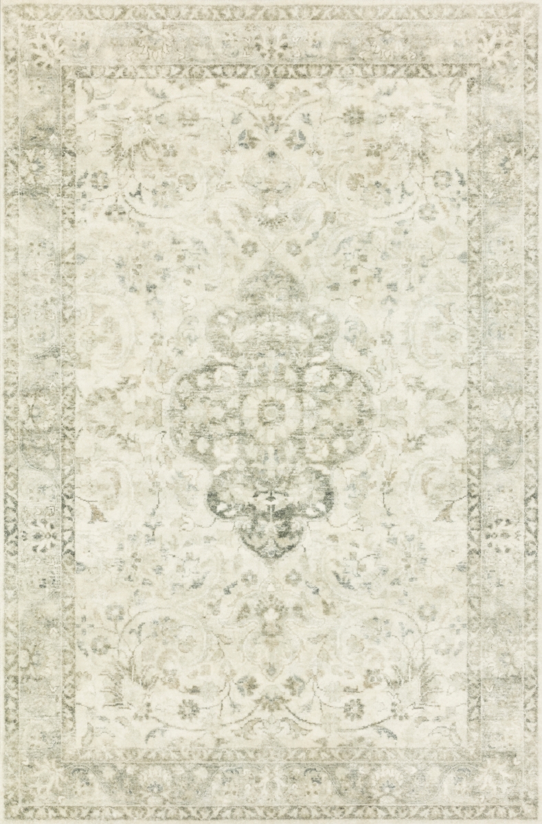ROSTROS-01BEML7696 7 ft. 6 in. x 9 ft. 6 in. Rosette Rectangle Area Rug, Beige & Multi Color