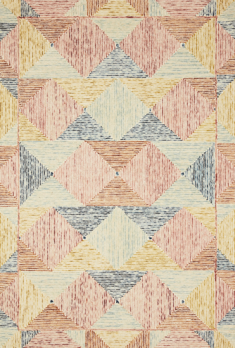SPECSPE-01IVML2699 2 ft.-6 in. x 9 ft.-9 in. Spectrum Hooked Contemporary Rectangle Rug, Ivory & Multi Color