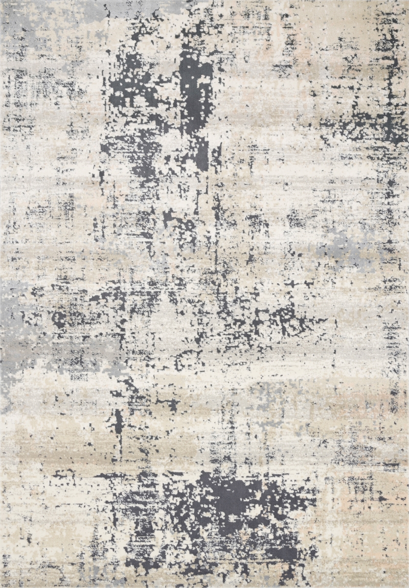 LCIALUC-06GN0079A6 7 ft. 9 in. x 10 ft. 6 in. Transitional Lucia Area Rug, Granite