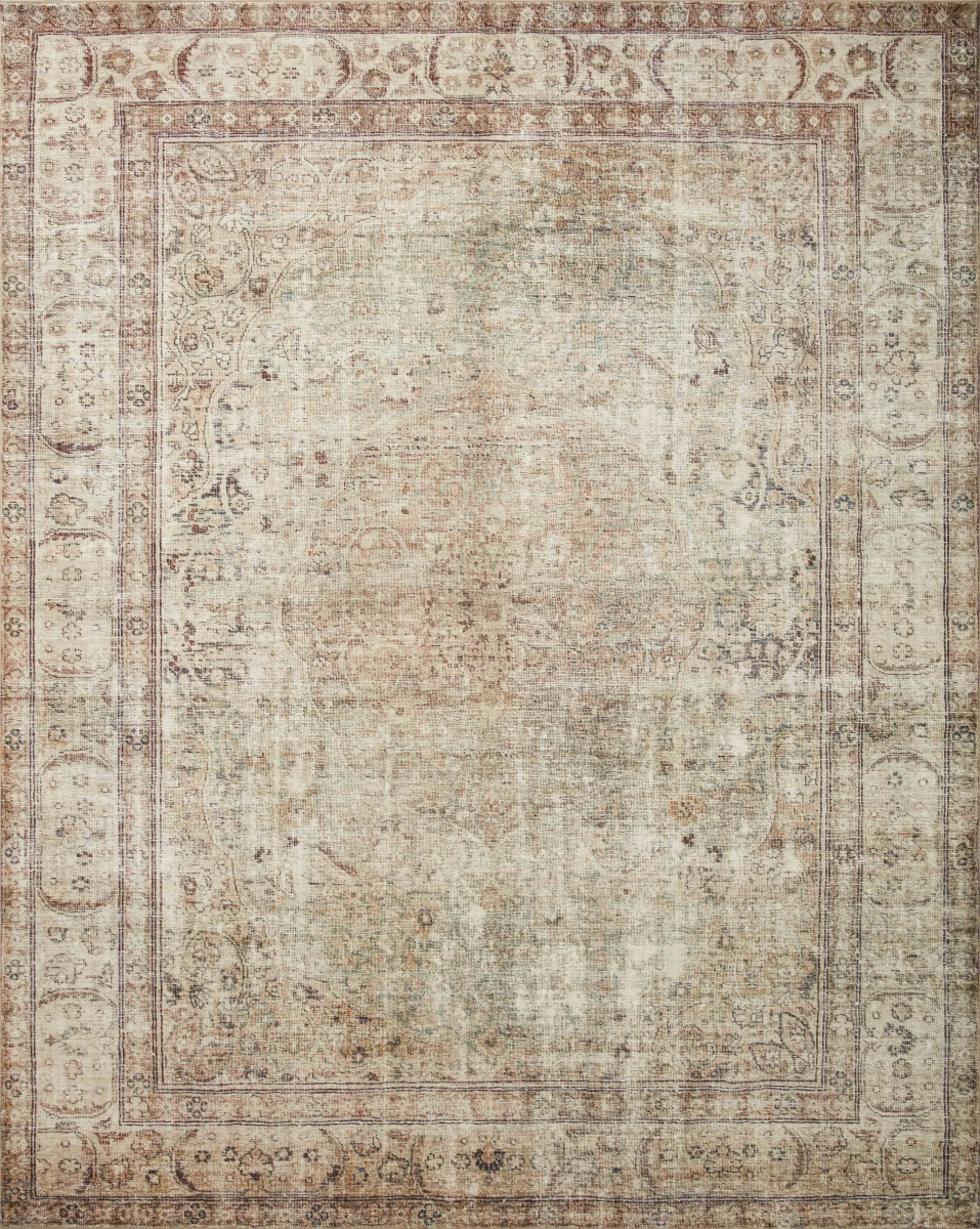 MARGMAT-01ANSG2050 2 x 5 ft. Power Loomed Margot Feat Cloudpile Traditional Rectangle Area Rug, Antique & Sage