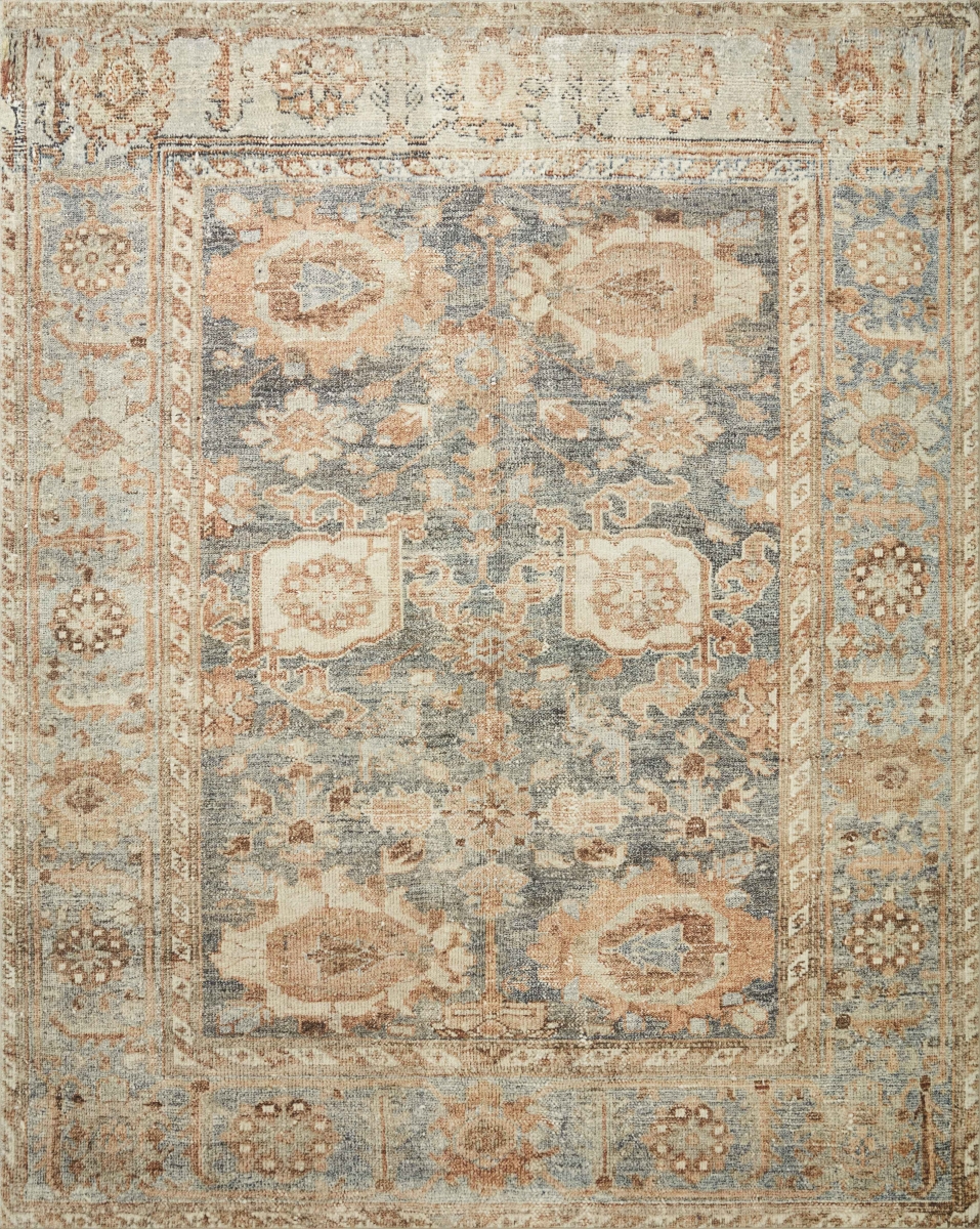 MARGMAT-03OCSQ2050 2 x 5 ft. Margot Rectangle Area Rug, Ocean & Spice