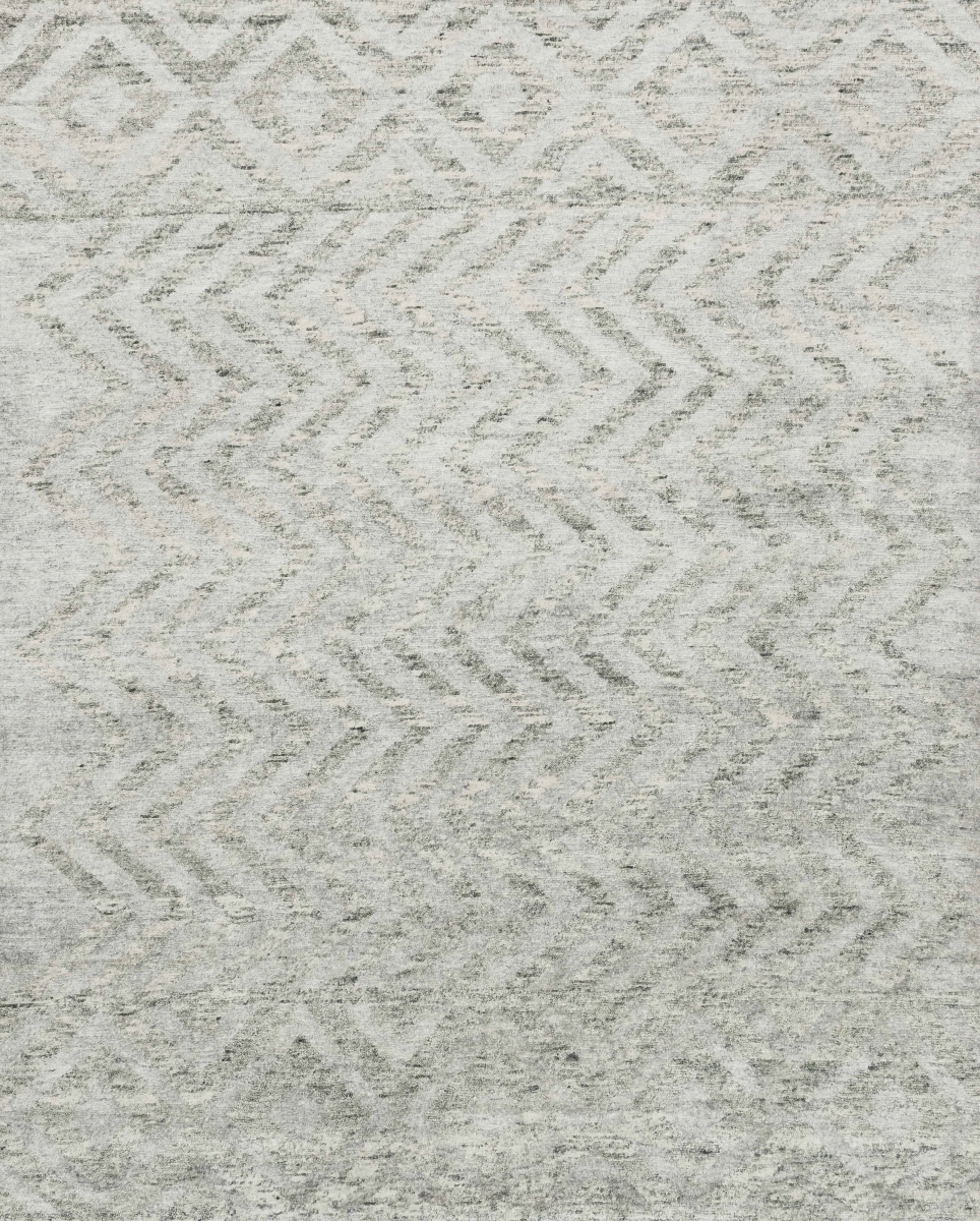 SANRSK-03SI002030 2 x 3 ft. Sandro Hand Knotted Rectangle Area Rug, Silver