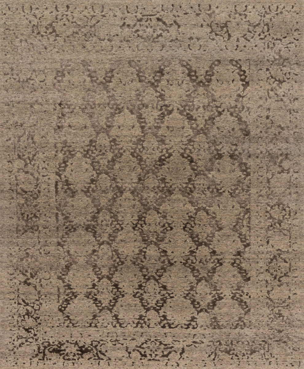Loloi ELSAEF-04TA005686 5 ft. 6 in. x 8 ft. 6 in. Hand Knotted Elsa Transitional Rectangle Area Rug, Taupe