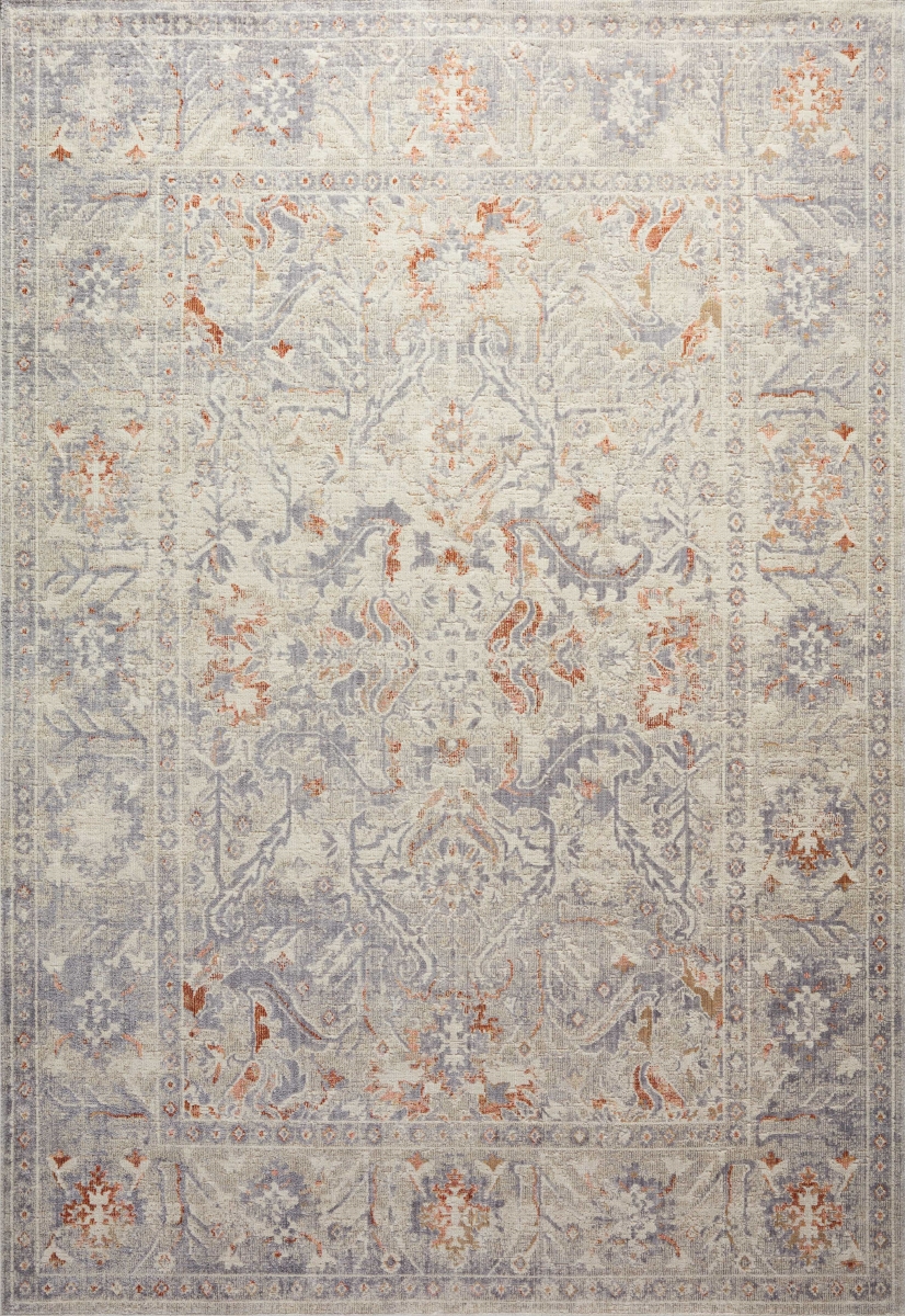 DELPDL-02ASSQ7999 7 ft. 9 in. x 9 ft. 9 in. Delphi Rectangle Area Rug, Ash & Spice