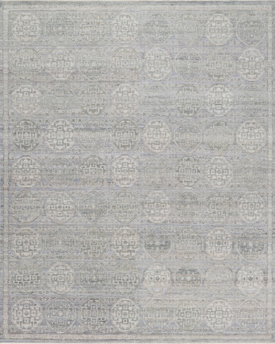 Loloi REINREI-05STSI29G0 2 ft. 9 in. x 16 ft. Hand Knotted Reina Transitional Rectangle Area Rug, Steel & Silver