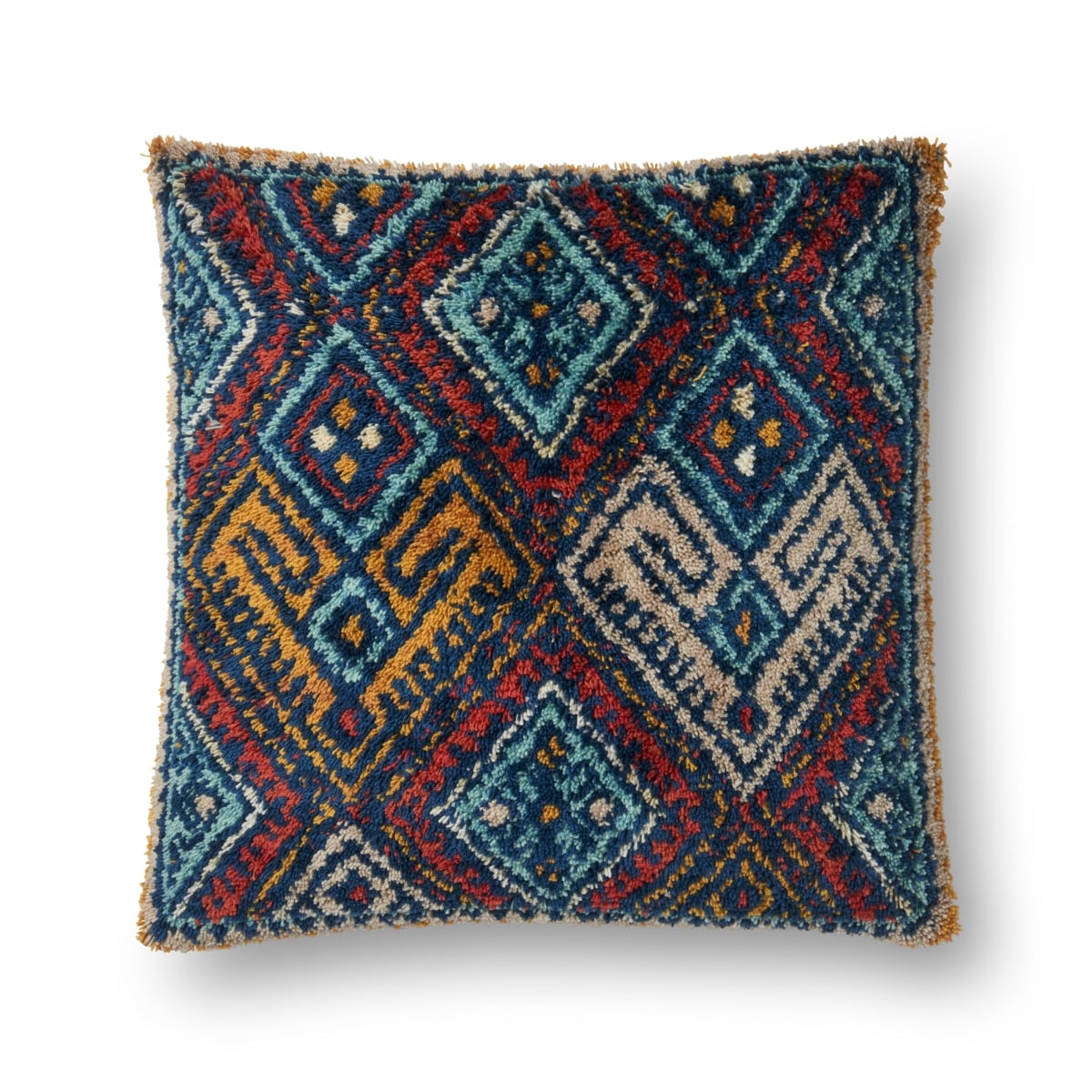 Loloi PSETP0591ML00PIL3 22 x 22 in. Pillows Cover with Poly, Multi Color