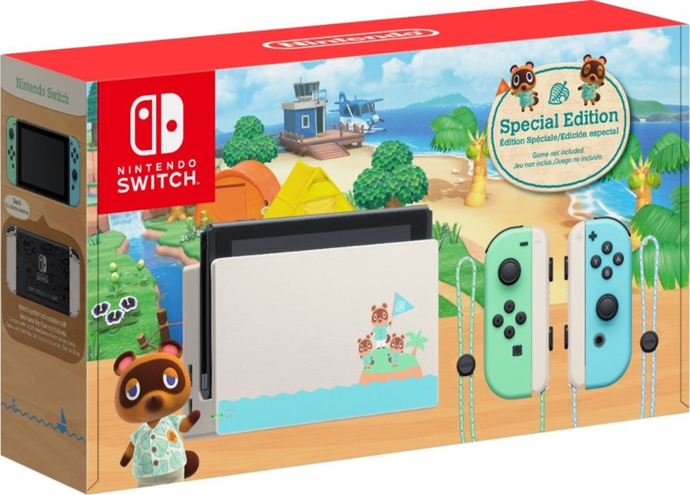 HADSKEAAA Switch Animal Crossing New Horizons Edition 32GB Console - Multi Color -  Nintendo