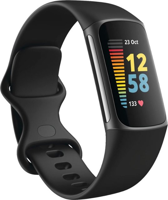 Picture of Fitbit FB421BKBK Charge 5 Advanced Fitness & Health Tracker&#44; Black & Graphite