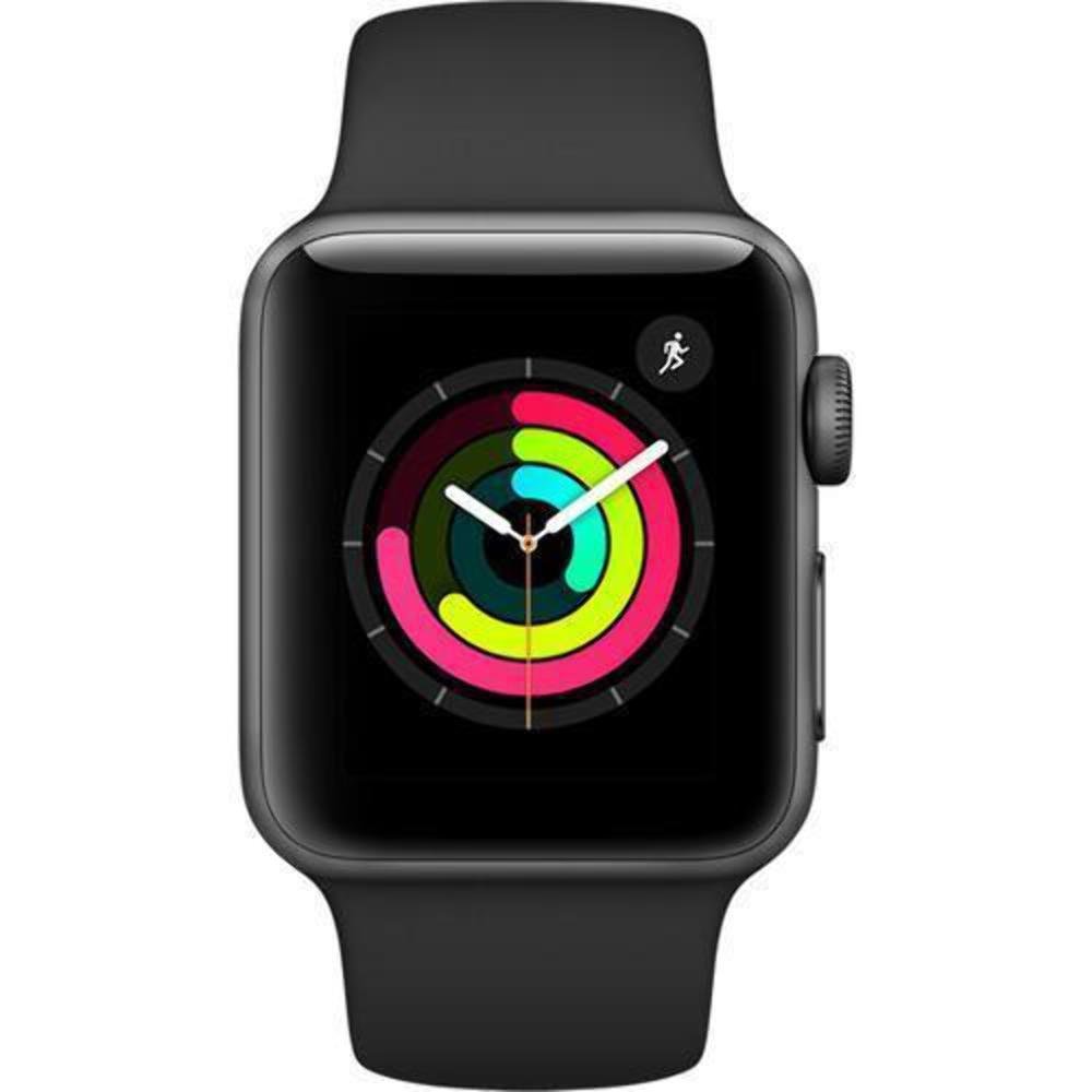 Picture of Apple MTF32LL-A 42 mm Series 3 Space Gray Aluminum Case Black Sport Band Apple Watch