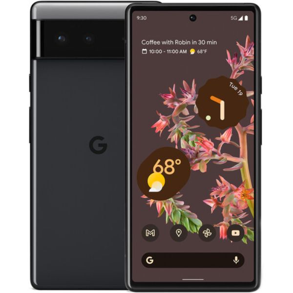 GA02900-US 128GB Unlocked Pixel 6 5G Phone - Stormy Black -  Google