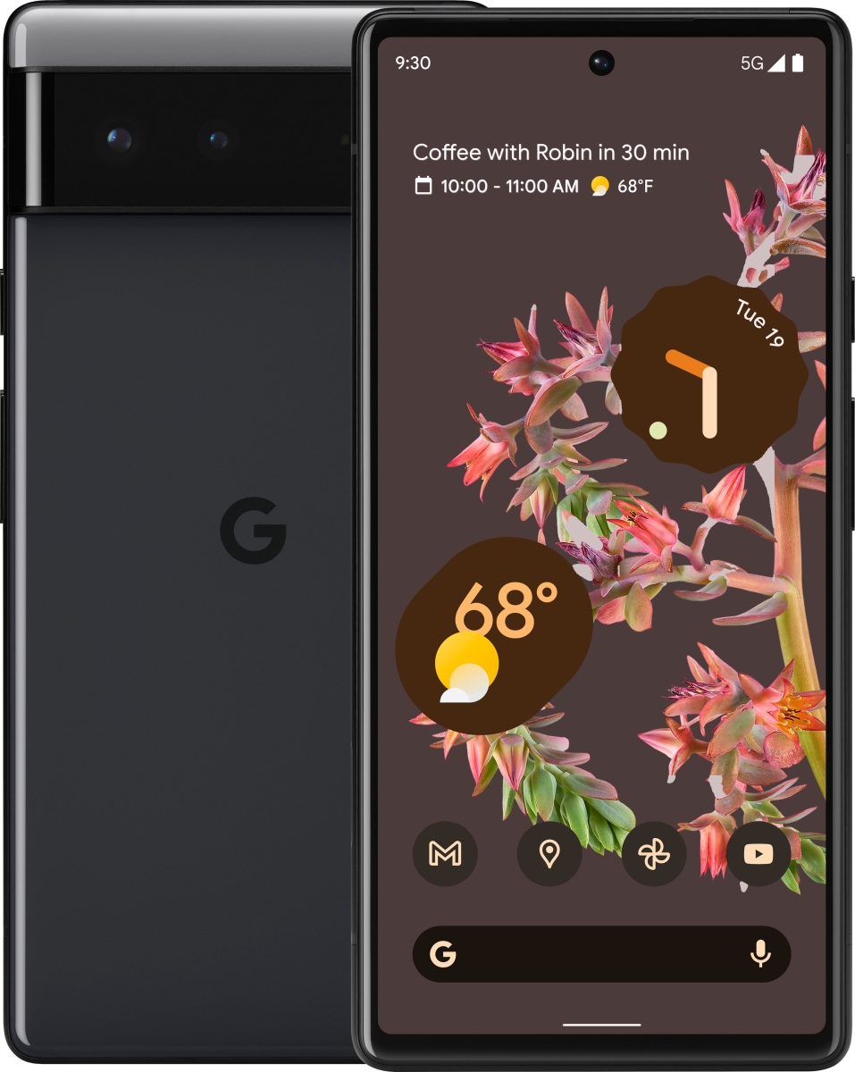 256GB Unlocked Pixel 6 5G Phone- Stormy Black