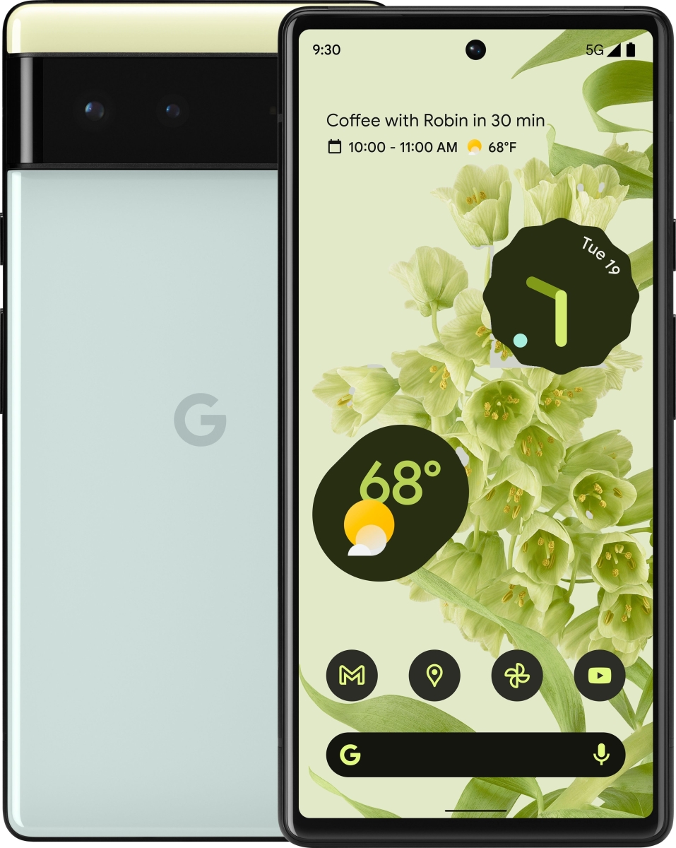 256GB Unlocked Pixel 6 5G Phone- Sorta Seafoam
