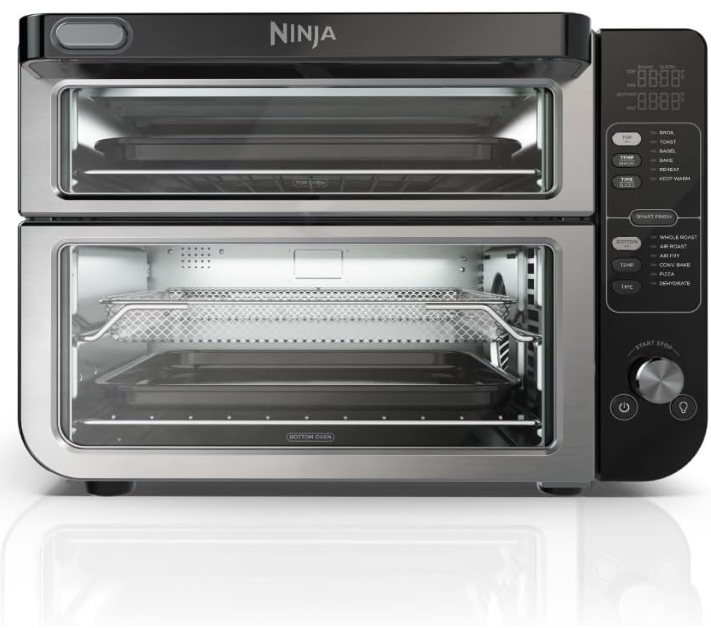 Picture of Ninja DCT401 12-in-1 Convection & Air Fry Double Oven - Stainless Steel & Black