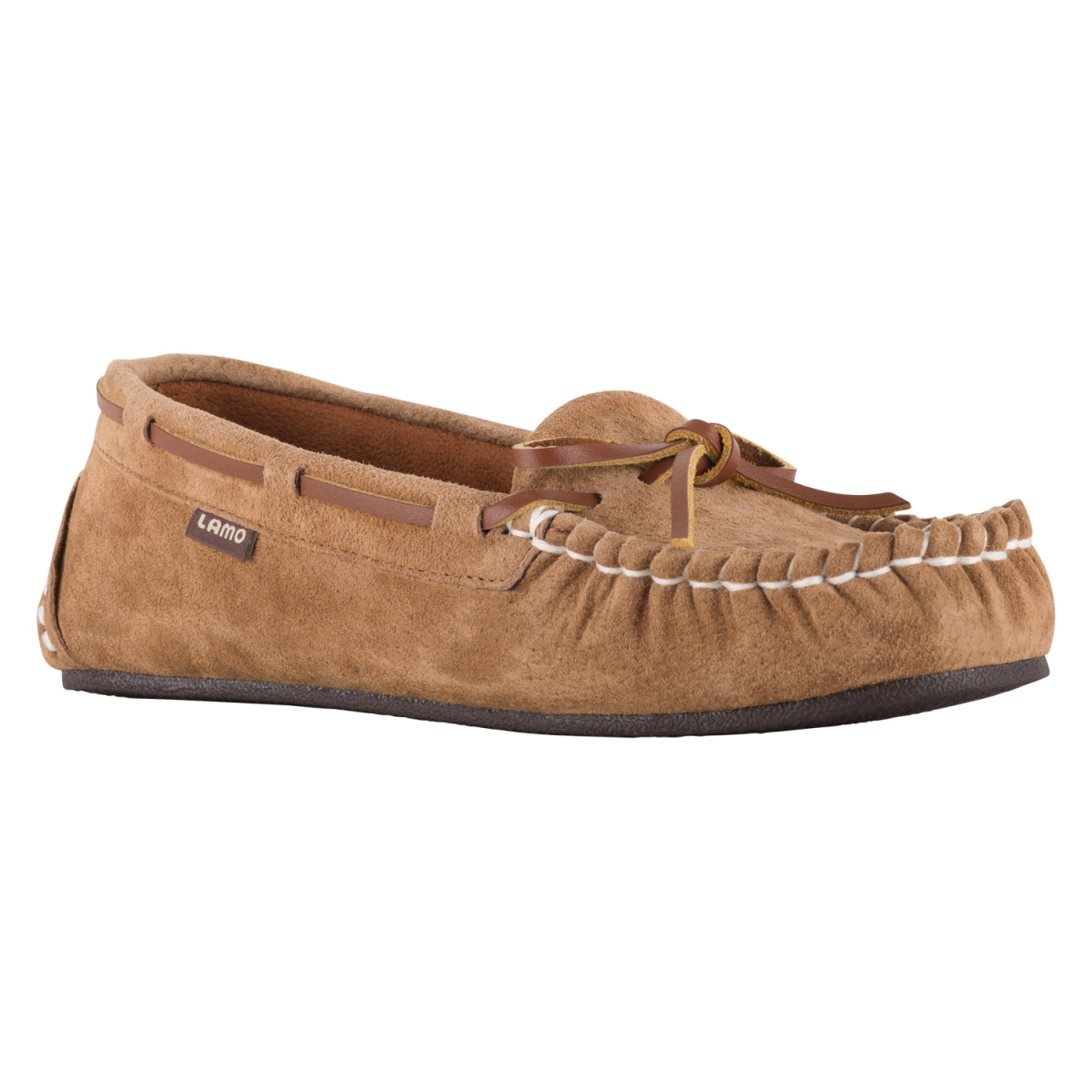 EW1361-CNT-5 Womens Sabrina Moc II, Chestnut - Size 5 -  Lamo Sheepskin