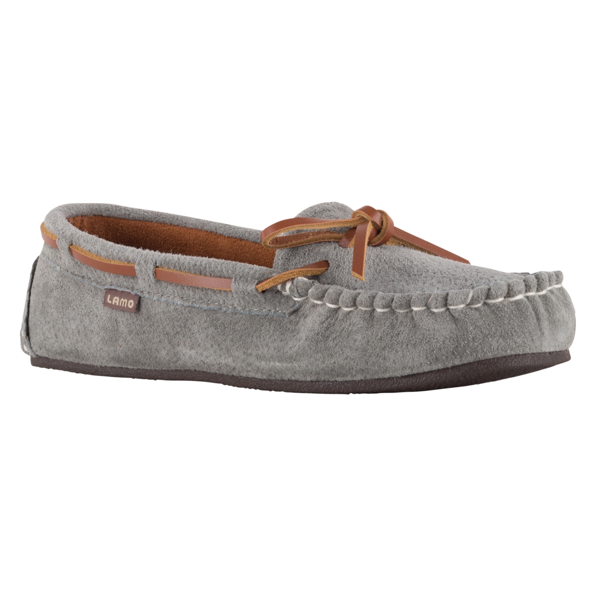 EW1361-GRY-9 Womens Sabrina Moc II, Grey - Size 9 -  Lamo Sheepskin