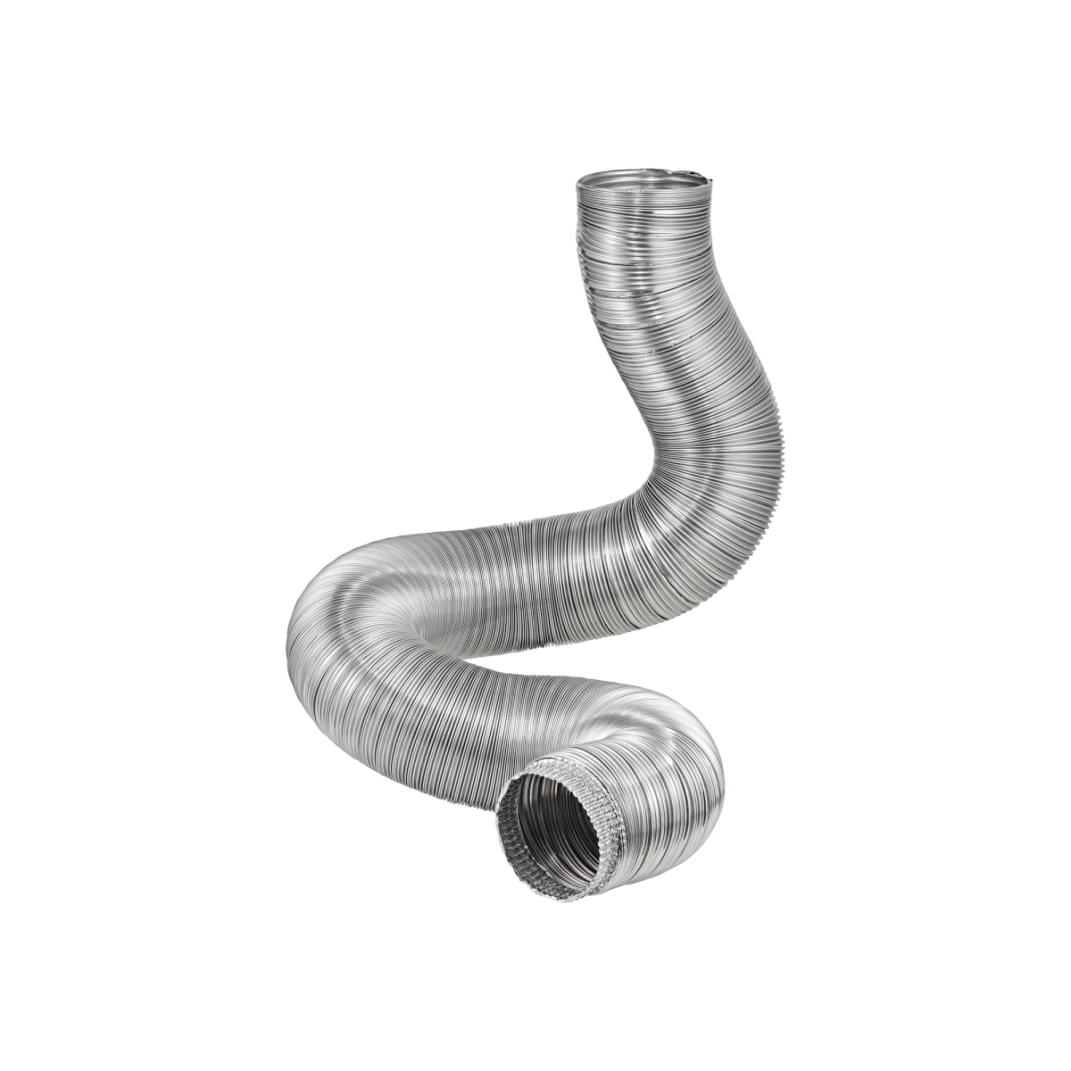 Lambro Industries 295F 5 in. x 8 ft. Aluminum Flexible Triple Lock Semi Rigid Duct - One End Crimped -  Lambro Industries Inc